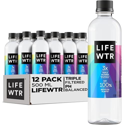 12 Pack LIFEWTR Purified Electrolyte Water Bottles