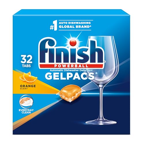 32 Count Finish Gelpacs Dishwasher Detergent