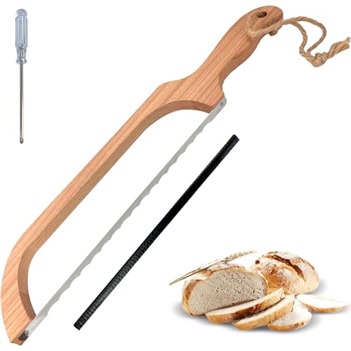 16-Inch Wooden Sourdough Bread Slicer Knife
