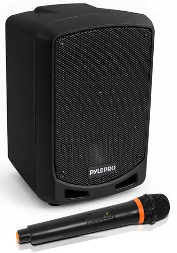 Pyle Rechargeable Bluetooth PA Speaker with Wireless Microphone