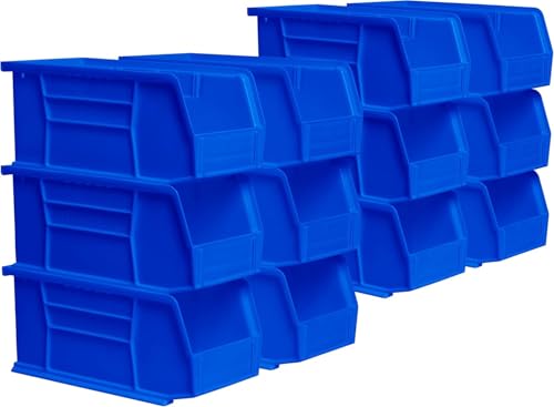 12 Pack Akro-Mils Plastic Storage Bins