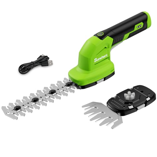 Cordless 7.2V Rechargeable Hedge Trimmer and Grass Shears