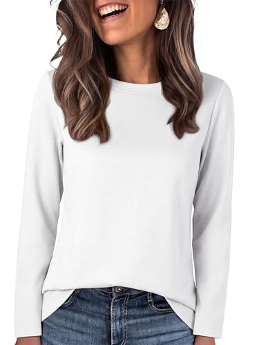 ANRABESS Long Sleeve Crew Neck Womens Top