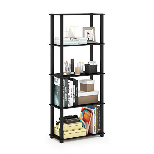 Furinno 5-Tier Turn-N-Tube Storage Bookshelf