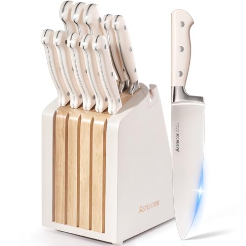 12 Piece High Carbon Stainless Steel Knife Block Set
