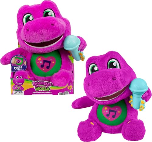 Barney 10.5-Inch Plush Toddler Toy with Sounds