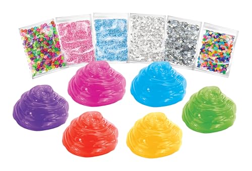 CRA-Z-Slimy Bold & Brite 8 Count, Stretchy & Colorful Premade Slime Collection, Ages 6 and Up