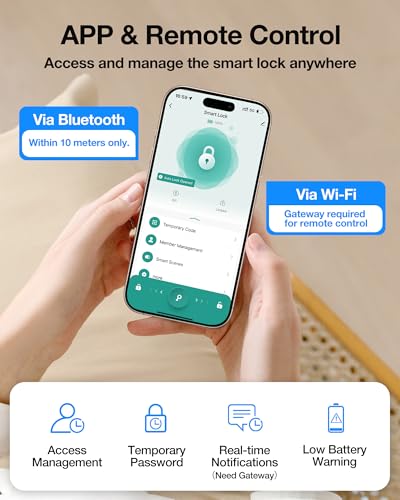 SohoTeco Smart Fingerprint Door Lock with Keypad