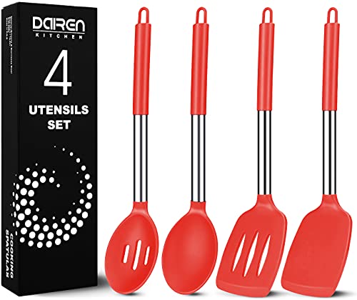 4 Pack Silicone Heat Resistant Cooking Utensils Set