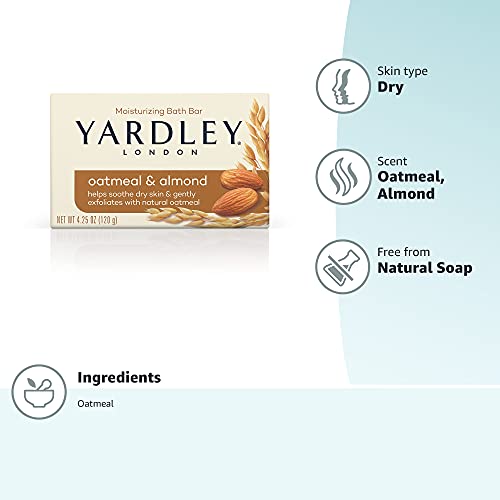 4 Pack Yardley Oatmeal Almond Bar Soap