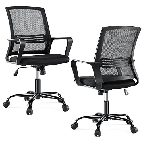 Ergonomic Mid Back Office Chair with Lumbar Support
