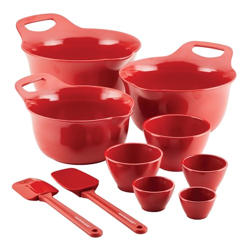 10 Piece Rachael Ray Nesting Mixing Bowl Set