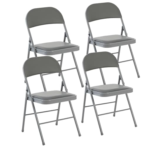 4 Pack Padded Folding Dining Chairs