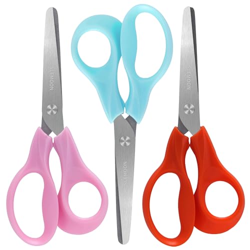 3 Pack Kids Blunt Tip Craft Scissors