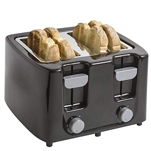 Continental Electric CE-TT029 Toaster, 4 Slice,Cool Touch, Black
