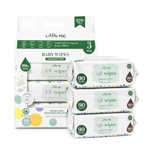 270 Count Little Me Baby Wipes Fragrance Free