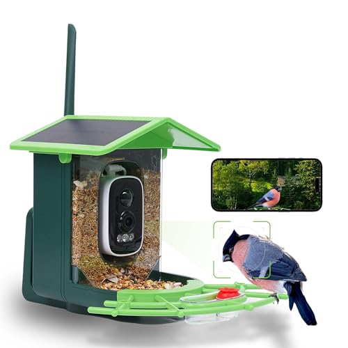 Smart Bird Feeder with Camera, Solar, AI Identification