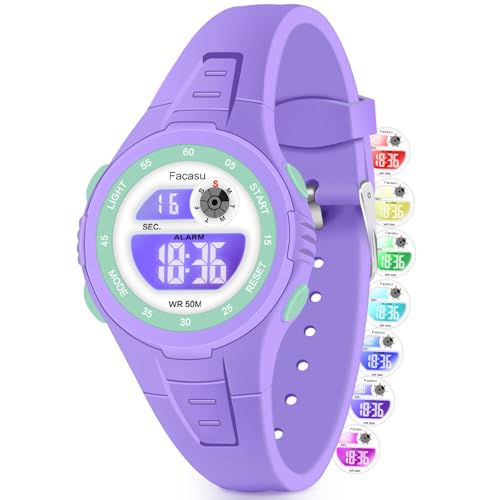 Kids Digital Waterproof Sports Watch with Alarm