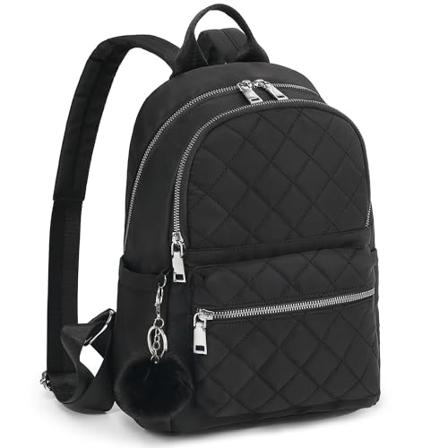 Mini Lightweight Backpack Purse with Pom Pom
