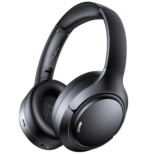 Hybrid ANC Wireless Over-Ear Headphones with Mic