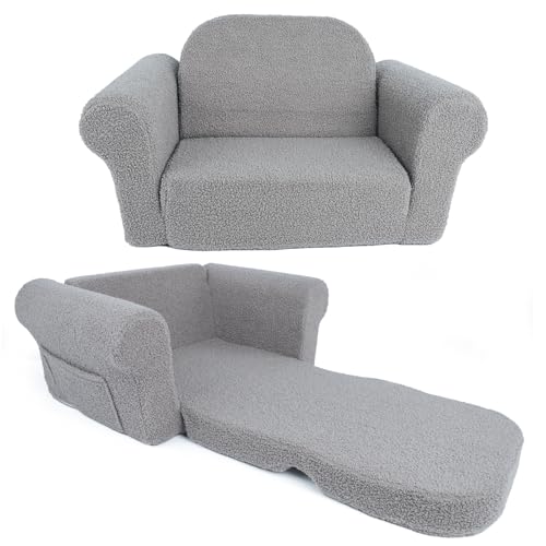 2-in-1 Toddler Convertible Chair and Lounger Couch