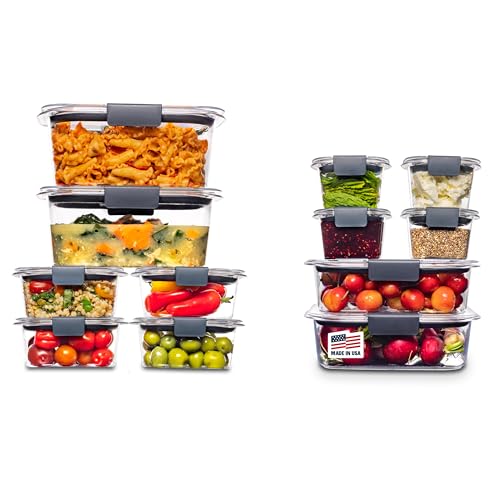 24 Piece Rubbermaid Brilliance Airtight Food Storage Containers