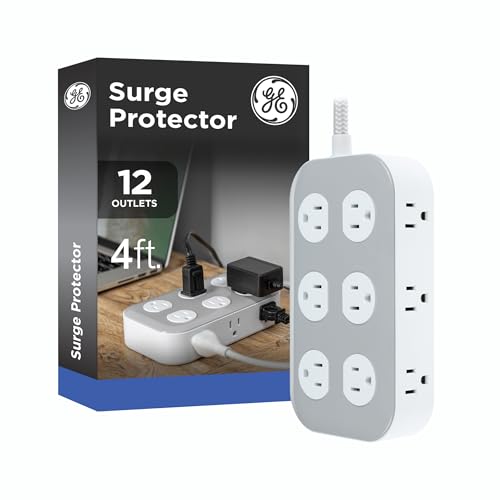 GE 12-Outlet Surge Protector Power Strip