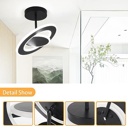 EIDEARAY Modern LED Ceiling Light Acrylic Hallway Light 30W Cool White Multi-Directional Ceiling Lamp Adjustable Flush Mount Ceiling Light Fixtures for Bedroom Kitchen Balcony Corridor Stair Aisle