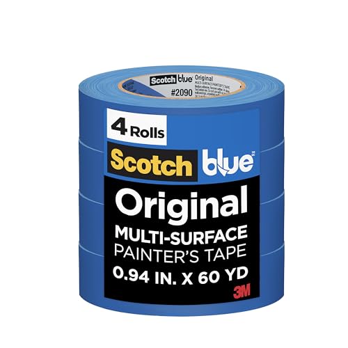 4 Pack ScotchBlue Multi-Surface Painter’s Tape Rolls
