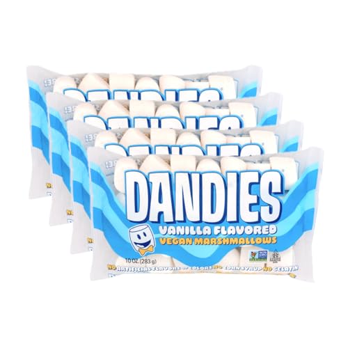 4 Pack Vegan Marshmallows, Gelatin-Free, 10 oz Bags