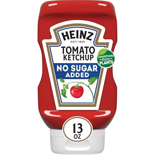 HEINZ No Sugar Added Tomato Ketchup 13 oz Bottle