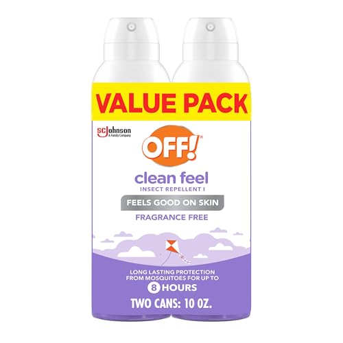 2 Pack OFF! Clean Feel Picaridin Insect Repellent Spray