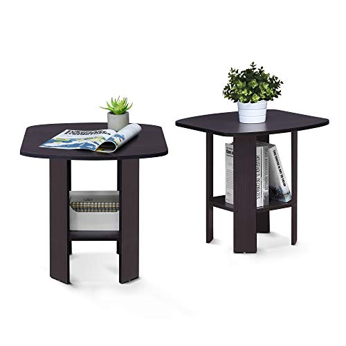 2 Pack Modern 2-Tier Side End Tables