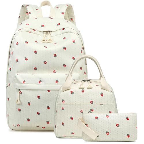 Bluboon 3 Piece Kids School Backpack Set