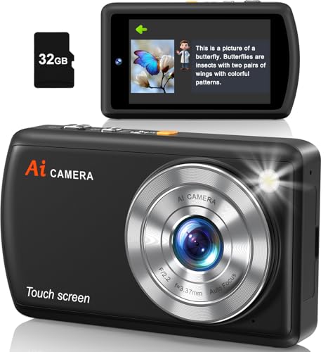 AI WiFi Dual-Lens Point and Shoot Camera