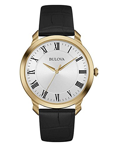 Bulova Classic Quartz Leather Strap Watch
