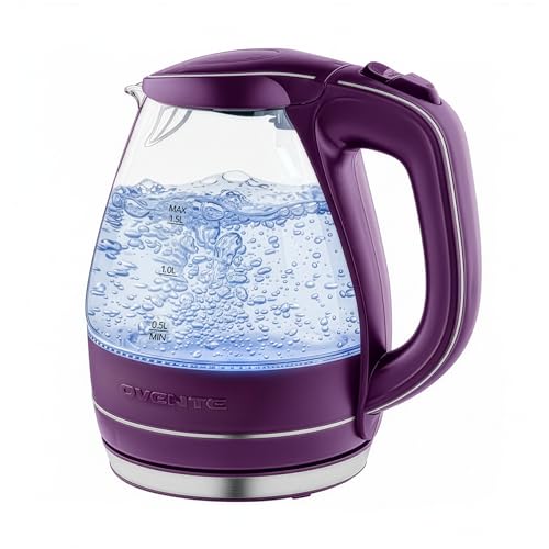 1.5L Glass Electric Kettle with Auto Shut-Off