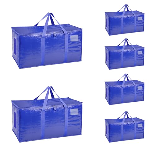6 Pack Extra Large Heavy Duty Moving Bags