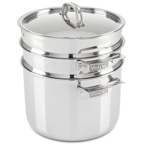 Viking 8 Quart 3-Ply Stainless Steel Pasta Pot