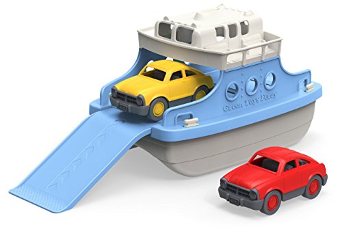 Green Toys Ferry Boat with Mini Cars Bath Toy
