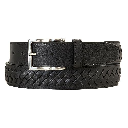 Nautica Men's Leather Dress Belt for Suits Pants