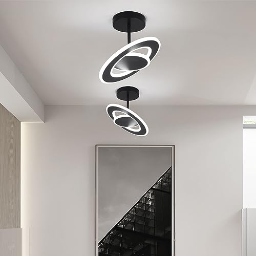 EIDEARAY Modern LED Ceiling Light Acrylic Hallway Light 30W Cool White Multi-Directional Ceiling Lamp Adjustable Flush Mount Ceiling Light Fixtures for Bedroom Kitchen Balcony Corridor Stair Aisle