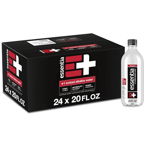 24 Pack Essentia Ionized Alkaline Bottled Water