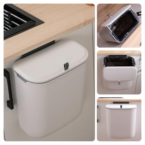 2.4 Gallon Hanging Kitchen Compost Bin with Lid