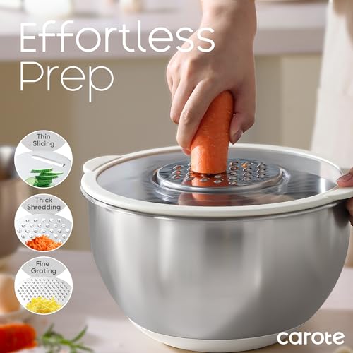 12-Piece CAROTE Mixing Bowls Set with Lids