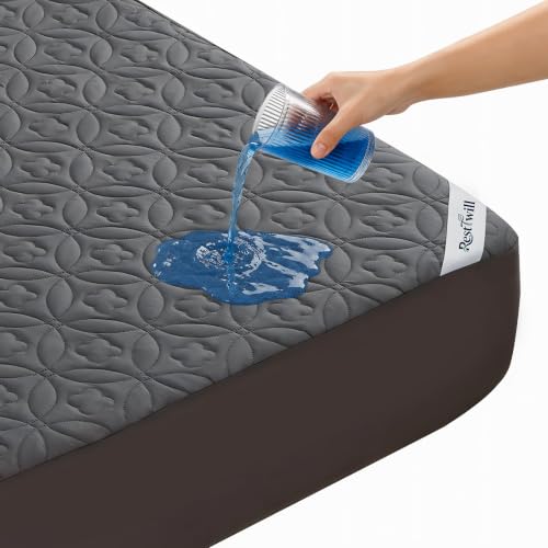 RestTwill Waterproof Noiseless Queen Mattress Protector