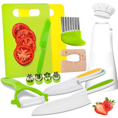 15 Piece Kids Safe Cooking Knife Set