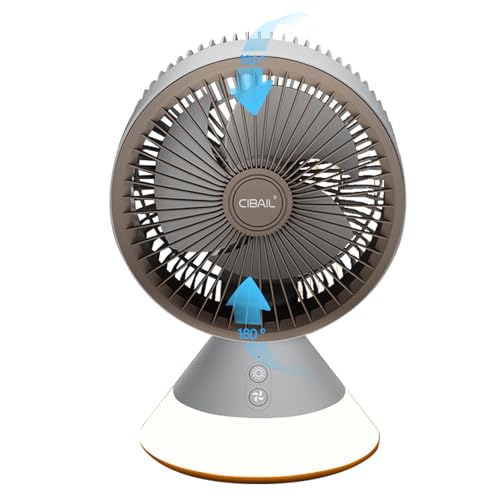 10 Inch Portable USB Desk Fan, Rechargeable, 3 Speed