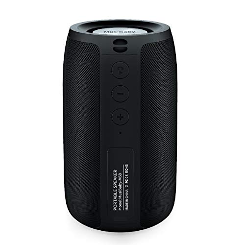 MusiBaby Waterproof Bluetooth Speaker with Deep Bass