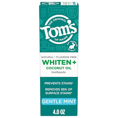 Tom's of Maine Fluoride Free Whitening Toothpaste 4 oz